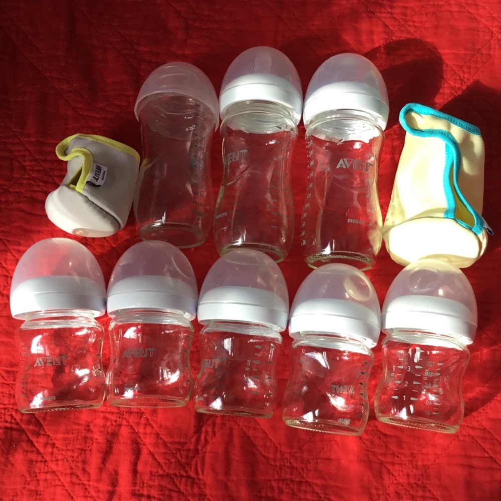 Avent glass bottles